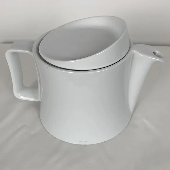 Pieter Stockmans Studio White Porcelain Hand Made Teapot Contemporary Design